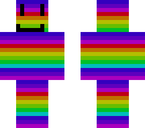 Rainbow dude | Minecraft Skin