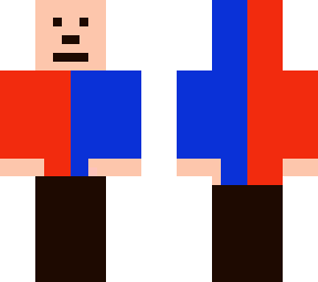 red blue man