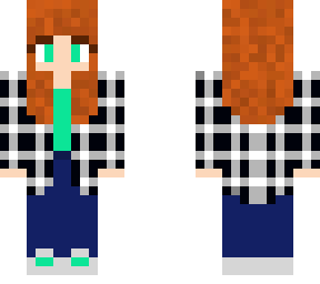 redhead flannel goat girl
