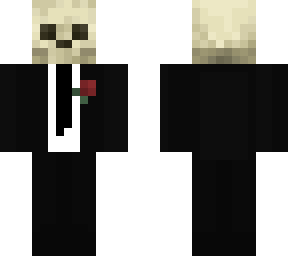 skeleton in suit