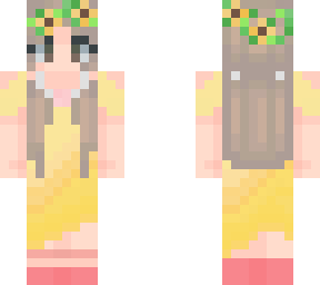 updated flower crown girl dress