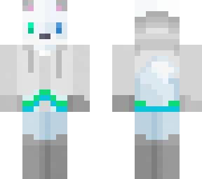 arctic fox with hoodie