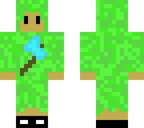 cool greend hoody with diamond axe