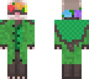 ferret in a trench coat & flower crown