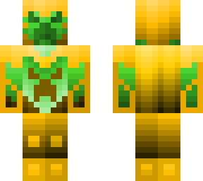 orange and green creeper knight