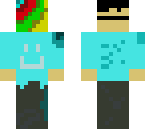 rainbow masked person