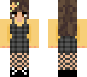 yellow fishnet flower girl