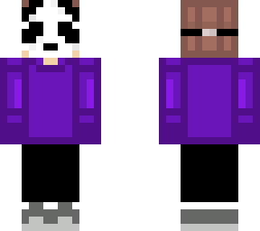 boy wearing a panda mask