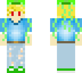 butter hair guy with grass jellyfish hat
