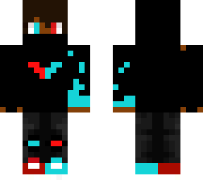 cool red and blue matching