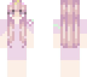 cute unicorn cat girl with flower