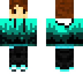 gamer boy cyan hoodie