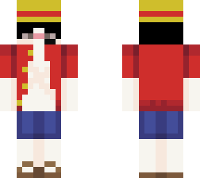 luffy w/ eye scar (looks worse than other one i made)