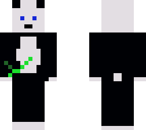 panda holding bamboo