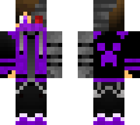 purple cyborg with bandana