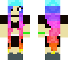 rainbow hair