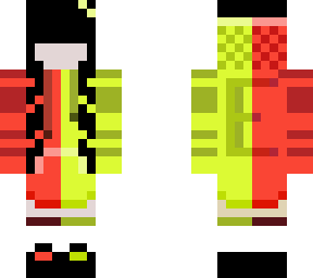red and yellow ella skin