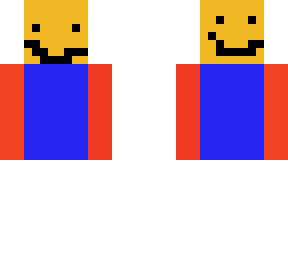 double face man red,orange,blue,white