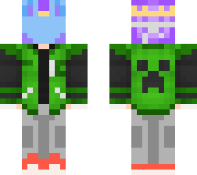me in creeper varsity jacket (base in comments)