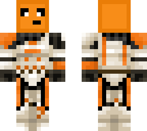 orange storm trooper without helmet