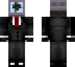 tv head with suit