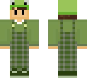 wilbur soot with frog hat and overalls