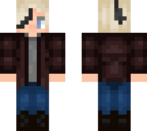 blonde boy with leather jacket