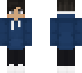 blue hoodie