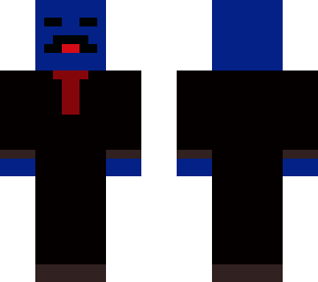 blue suit