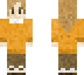orange jumper dress girl