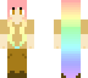 rainbow hair girl