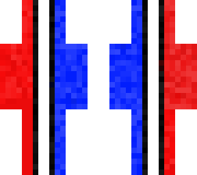 red and blue