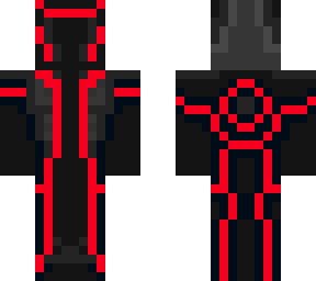 red tron suit