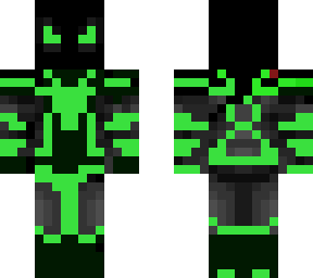 black and green spiderman