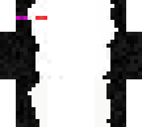 black and white enderman