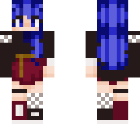 blue haired girl