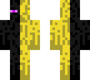 half yellow enderman base