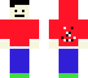 is a boy wearing a red jacket