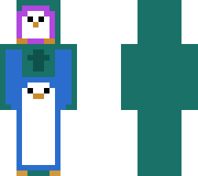 penguin throwing up little penguin :d