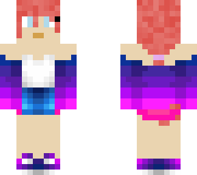 red hair winter girl