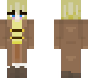 explorer girl in warm brown coat