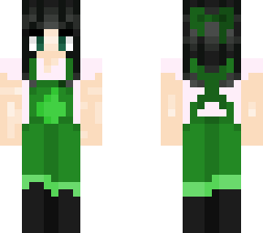 green outfit