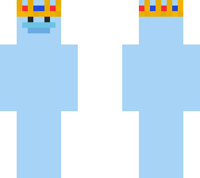 light blue duck with crown