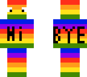 rainbow hi and bye