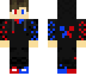 blue red
