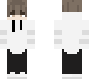 boy with white hoddie