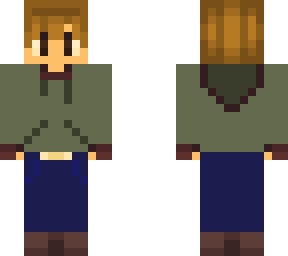green hoodie