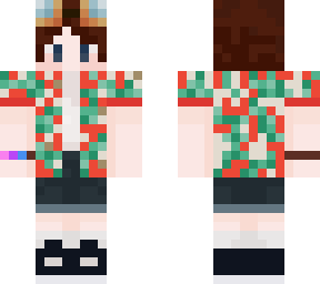 hawaiian shirt elf with glasses