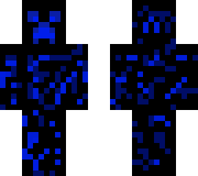 blue and black creeper