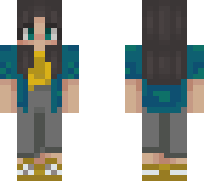blue/gold button up